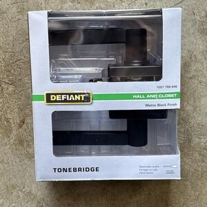 Defiant 32LS3X903A Tonebridge Matte Black Hall/Closet Door Lever w Square Rose